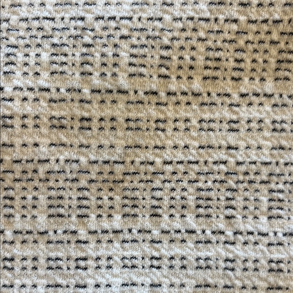 LOFT Cream Textured Mini Dress excellent condition size 14. Ruffle sleeves - Picture 3 of 6